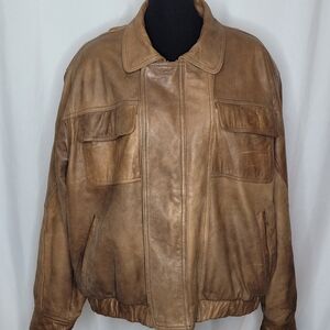 New Zealand Outback Vintage Cooper Collection Men's Leather Bomber Jacket - XL